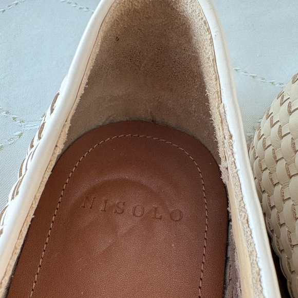 Nisolo Mara Bone Woven Leather Loafers Size 11.5 EUC - Picture 15 of 16